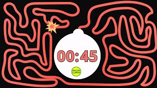 45 Second Bomb Countdown  Bomb Timer  Online Timers [upl. by Alorac391]