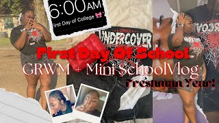 GRWM FIRST DAY OF SHOOLFRESHMEN YEAR  MINI VLOG  MAINLY LATRICE [upl. by Felten]