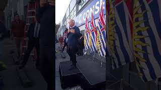 October 12 2024 John Rustad gives campaign speech for Conservative Party of BC in Coquitlam [upl. by Lal965]