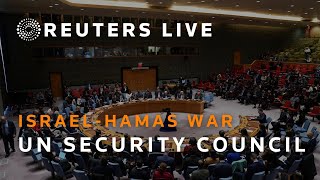 LIVE UN Security Council meets to discuss war in Gaza [upl. by Idalina]