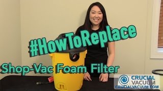 ShopVac Foam Filter Change Part  90585 9058500 amp 9058500 [upl. by Leind748]