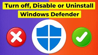 How to Turn off or Disable Windows Defender in Windows 10 Easy [upl. by Nosydam]