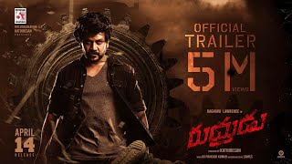 Rudhurudu  Official Trailer Telugu  Raghava Lawrence  Sarath Kumar  GV Prakash  Kathiresan [upl. by Shafer764]