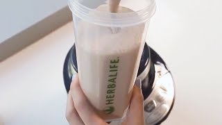 How to make an Herbalife Shake using Herbalife Formula 1 Chocolate Flavor  Herbalife Advice [upl. by Ardelle]