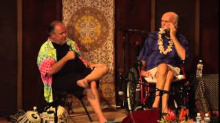 Ram Dass and Larry Brilliant Thanksgiving Satsang [upl. by Nylhtak]