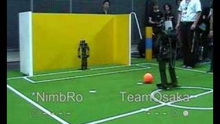 RoboCup 2006 Humanoid League TeenSize Penalty Kick Final [upl. by Krm]