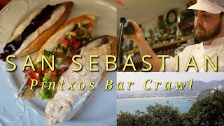 The Ultimate Essential San Sebastian Spain Pintxos Bar Crawl [upl. by Okiruy590]