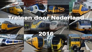 Treinen door Nederland in 2016 [upl. by Edholm]