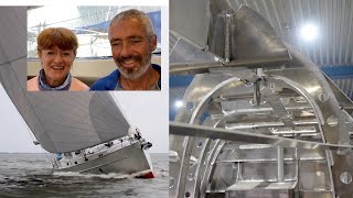 How Aluminum Sailboats are Made  KM Yachtbuilders Factory Tour  EP 202 [upl. by Ycniuqal]