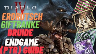 Erdrutsch Druide  Neuer S Tier BUILD in Season4 PTR  Diablo 4 Endgame PTR Guide Deutsch [upl. by Oyr]