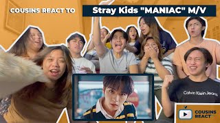 COUSINS REACT TO Stray Kids quotMANIACquot MV [upl. by Ellebana404]