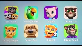 My Tom Friends Vs Talking Pierre Vs Angela Vs Talking Tom Vs Ginger vs Ben Vs Ginger 2 Vs Tom 2 [upl. by Gerdy]