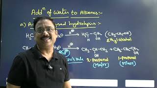 Properties Of Alkenes  7  Addition of Water  For JEE NEET EAPCET And board exams [upl. by Hameean]