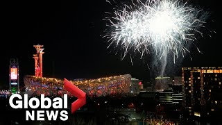 Beijing Olympics 2022 opening ceremony ends with dazzling fireworks display [upl. by Htebizile]