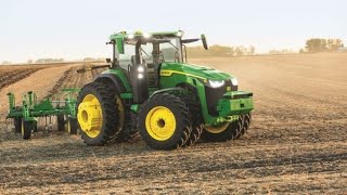 Autonomous 8R Tractor  John Deere Precision Ag [upl. by Felske]