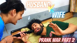 HUSBAND AND WIFE PRANK WAR PART 2  Husband VS Wife Prank Compilation  Prank wars  Beast Vloggers [upl. by Yma]