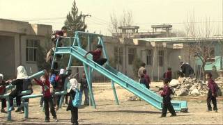 In Kabul the Government of Japan funds new classrooms to improve education [upl. by Nylitsirk]