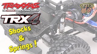 03 Traxxas TRX4  Filling Shocks amp Springs Upgrade  GUIDE [upl. by Eyahc671]