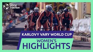 Race Highlights  2024 KARLOVY VARY WORLD TRIATHLON CUP  Women [upl. by Blen]