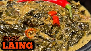 Laing recipe  how to cook Laing  dried taro leaves [upl. by Loydie]