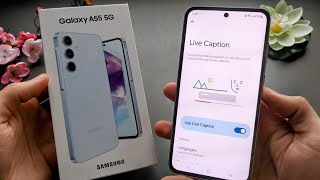 How to Enable Live Caption on Samsung Galaxy A55 5G  A35 5G  Transcribe all Voice to text [upl. by Candless20]