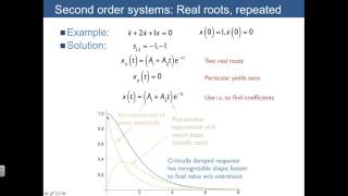 Lecture 05 Second order systems 3 cases [upl. by Nocaj995]