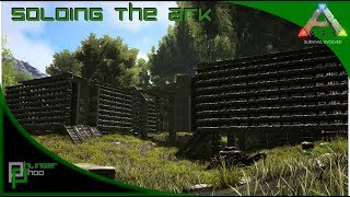 Soloing the Ark S4E21 Kibble Farm Dino Storage buildings [upl. by Allegna]