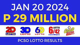 Lotto Result January 20 2024 9pm PCSO [upl. by Jodie944]