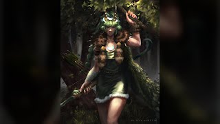 Artemis 3  Digital Painting Process Hades Fan Art [upl. by Rawdin]