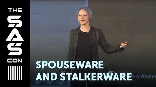 Spouseware and Stalkerware Where Do We Go from Here Eva Galperin at TheSAS2019 [upl. by Ainitsirk]