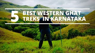 TOP 5 WESTERN GHAT TREKS IN KARNATAKA  Trekking places from Bangalore  Must Do Monsoon Treks [upl. by Hal]