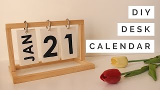 DIY  Desk Calendar [upl. by Ylaek]