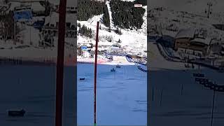 Méribel 🇫🇷  course for womens slalom race Roc de Fer slope  World championships 2023 [upl. by Hurwitz971]