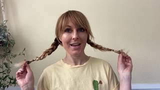 HAIR TUTORIAL  Braided Pigtails  Valerie pac [upl. by Ulrika]