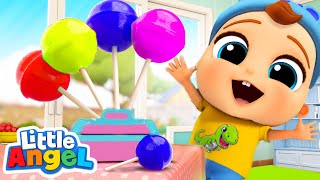 Lollipop Song  Little Angel Kids Songs amp Nursery Rhymes [upl. by Zitvaa]