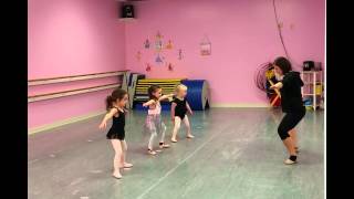 3 Year Old Girl with Down Syndrome in Dance Class [upl. by Ahsinit471]