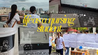 life as a nursing student study hospital duty community health teaching ᡣ𐭩 •｡ꪆৎ ˚⋅ [upl. by Thenna]