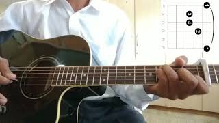 How to play NINNINDALE song on guitar Kannada tutorial [upl. by Alenson]