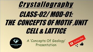 Crystallography Class02 Module01 Concepts of Motif Unit cell amp lattice [upl. by Siegfried]