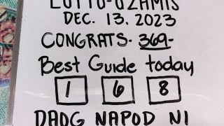 LOTTO OZAMIZ SWERTRES HEARING DEC 13 2023 [upl. by Trent]