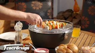 FEUERDESIGN Tischgrill Modell VESUVIO [upl. by Aynod]