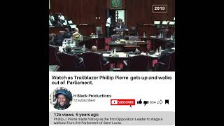 Philip J Pierre walks out of Parliament Pot calling kettle black [upl. by Hugh694]