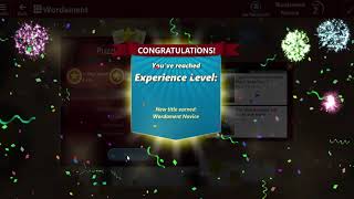 Wordament Gameplay Up to level 3 [upl. by Spoor]