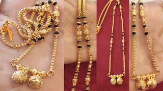 latest gold mini ganthan designlightweight short mangalsutra design [upl. by Fleur]