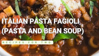 Authentic Pasta Fagioli Recipe with pancetta a pasta and bean soupourtable42 [upl. by Kristy279]