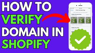 How To Verify Domain in Shopify In 2024 EASY [upl. by Nyladnarb]