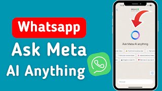 What Is Ask Meta Ai In Whatsapp  Ask Meta Al Anything Whatsapp Kya Hai [upl. by Suiramed]