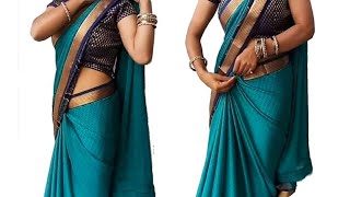 How to drape Pallu pleats in different style  Saree pallu pleats step by step demo [upl. by Einalam]