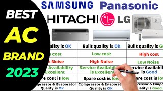 Best AC Brand 2023 AC Buying Guide in India  LG vs Panasonic vs Samsung vs Hitachi [upl. by Sherfield]