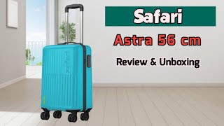 Safari Astra 56 cm Trolley bag  Review amp Unboxing [upl. by Ramaj]